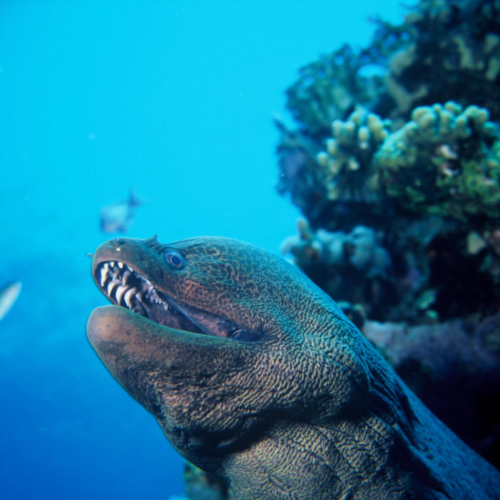 Gymnothorax javanicus (Murena gigante)